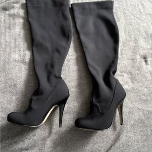 Carvela Stiletto stretch Black Over-the-Knee Boots